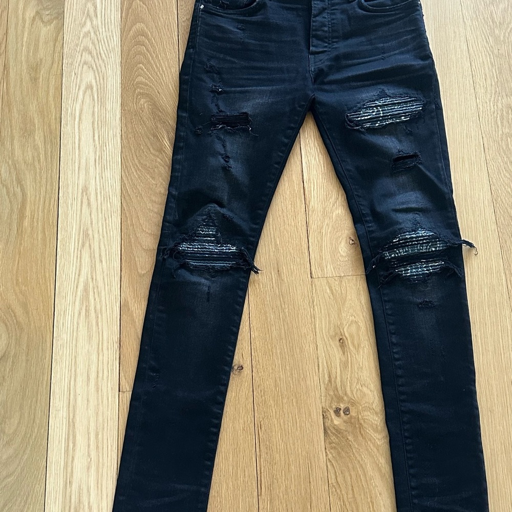 AMIRI Men's Black Distressed Jeans